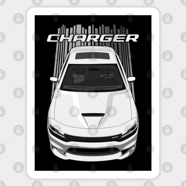 Charger - White Sticker by V8social